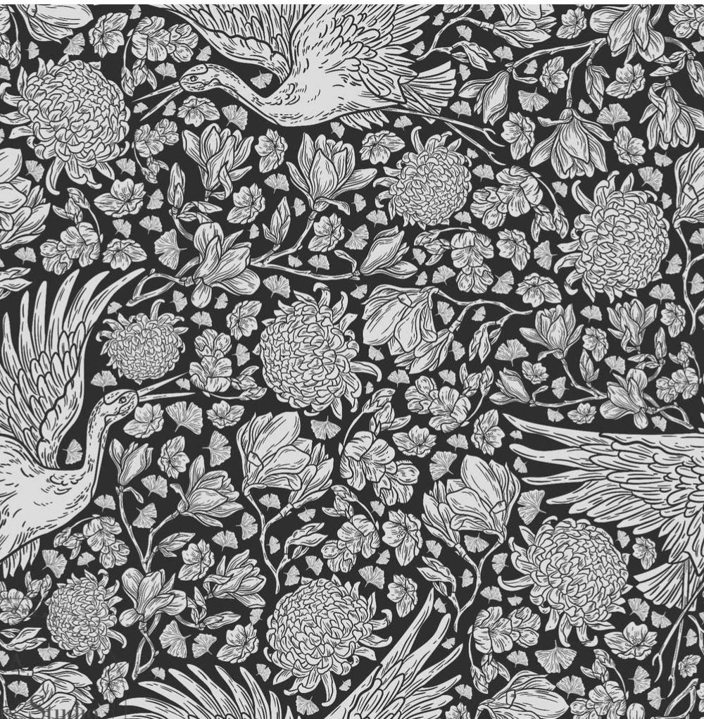 Birds In The Garden Vinyl Mesh Stencil