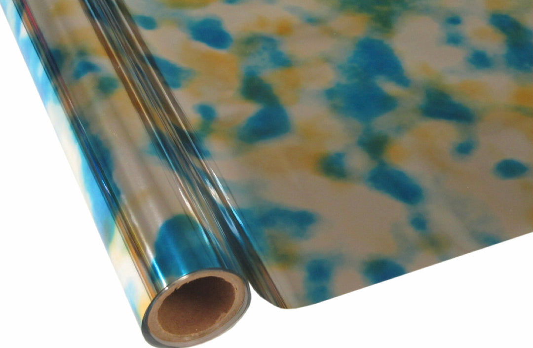 Blue Tie-Dye Foil
