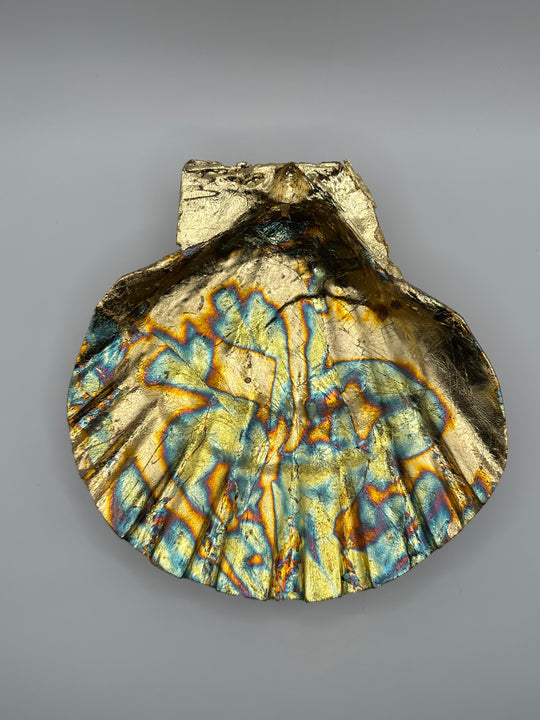 Gilded Scallop Shell