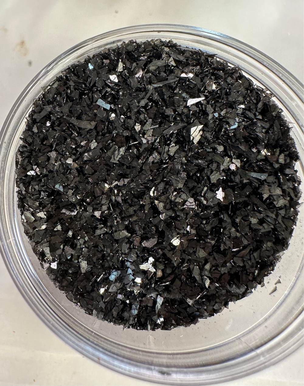 Black Glass Glitter