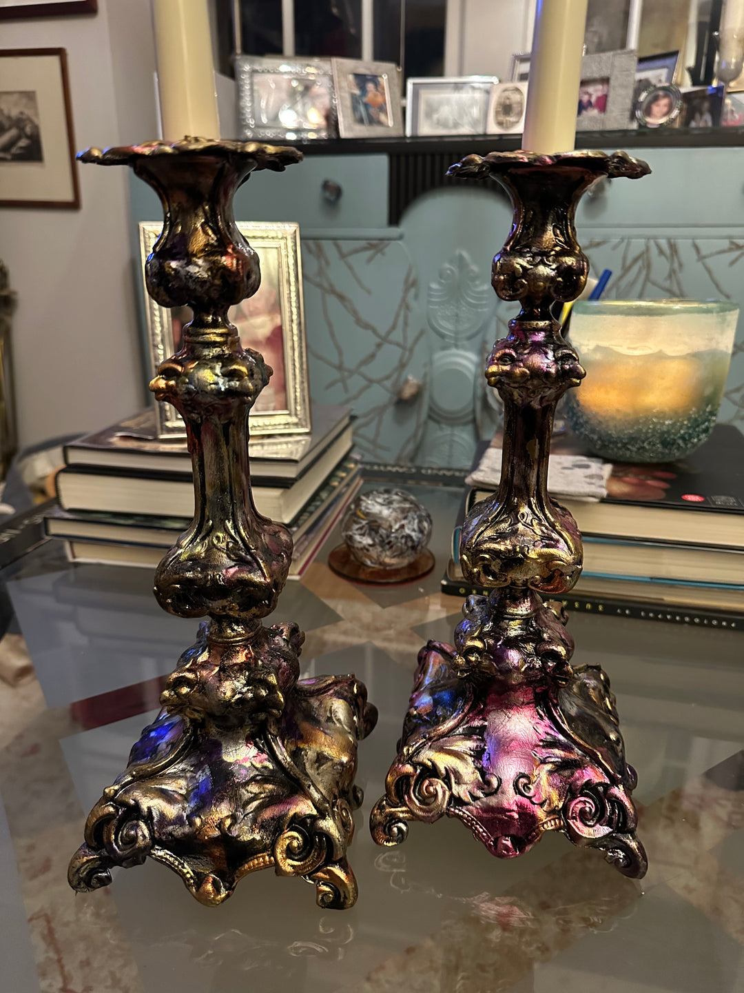 Pair - Stunning Gothic-Style Candle Sticks
