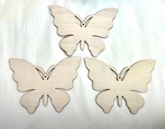 Paintable Wooden Butterfiles