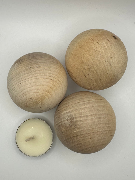 Vintage hardwood Spheres