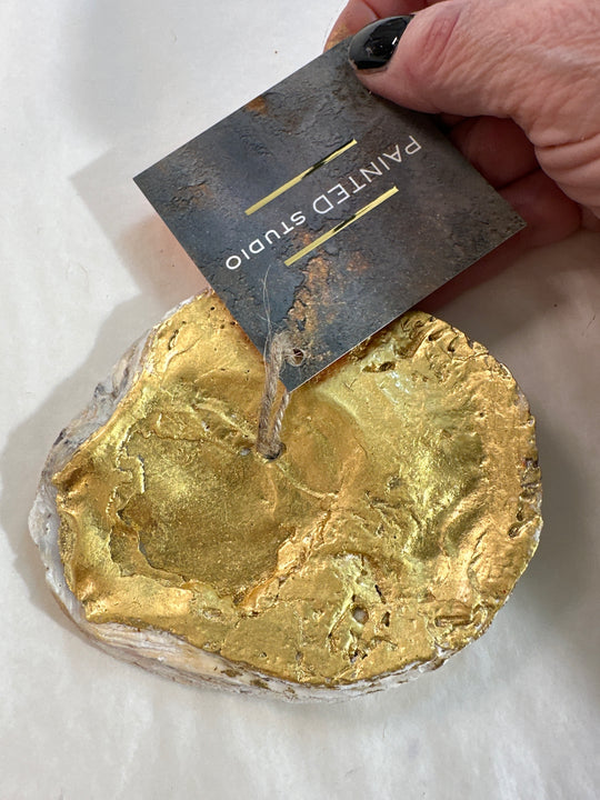 Round Oyster Shell Incense Holder