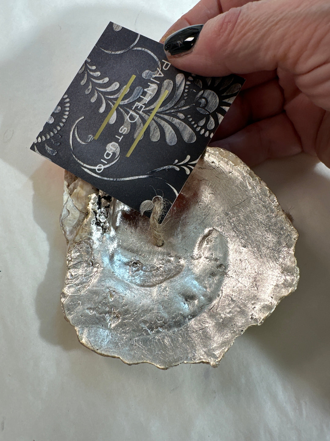 Round Oyster Shell Incense Holder