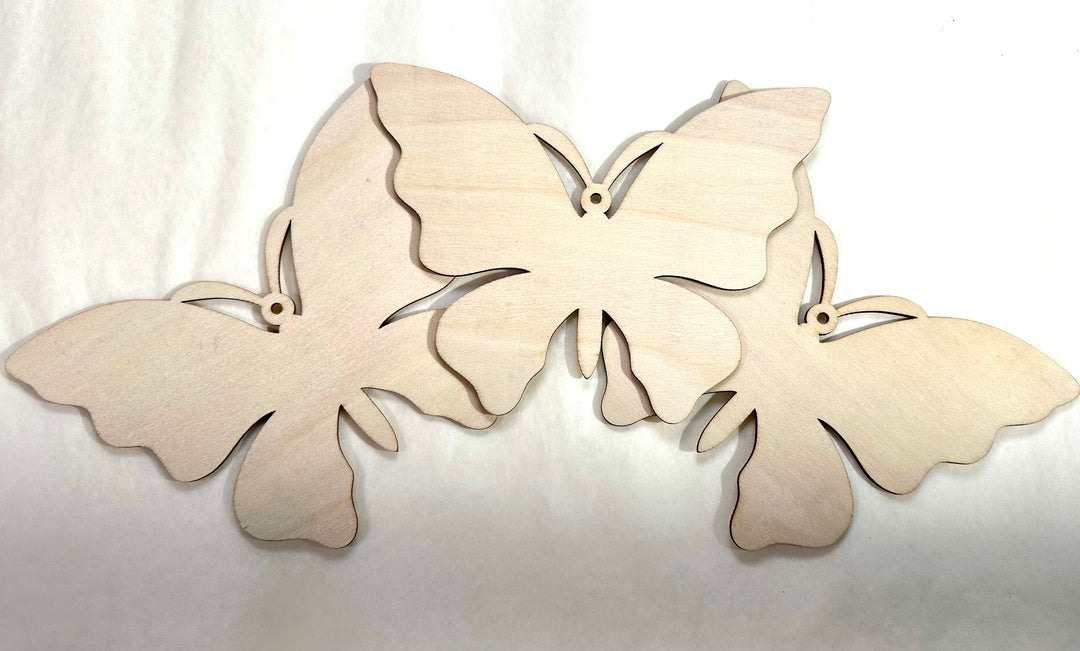 Paintable Wooden Butterfiles