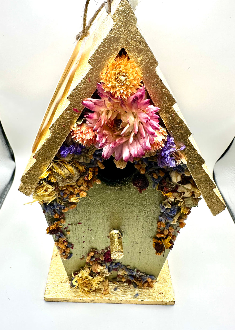 Gilded Cottage Style Birdhouse
