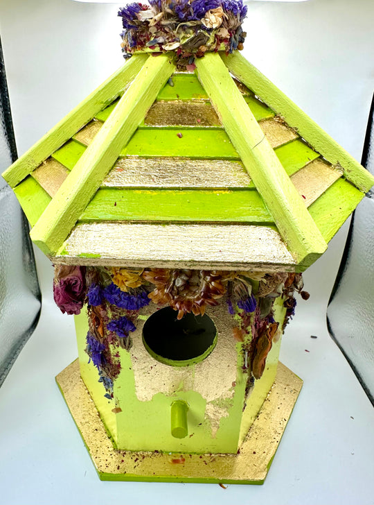 Gilded Pagoda Style Birdhouse