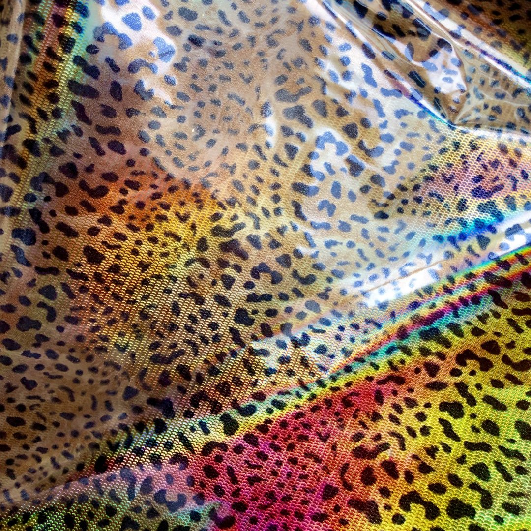 Holographic Gold Leopard Foil