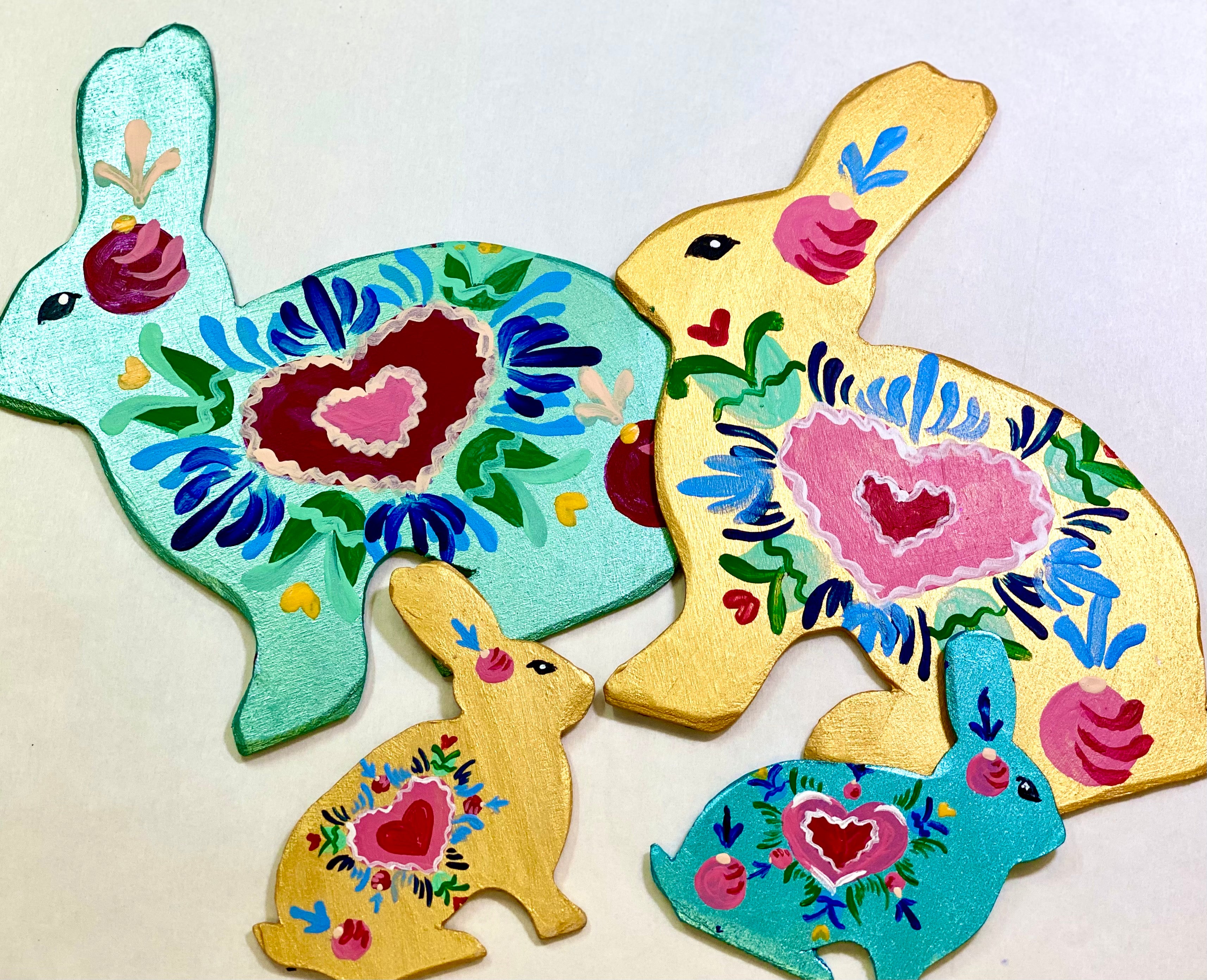 Wooden bunnies – PAINTED studio