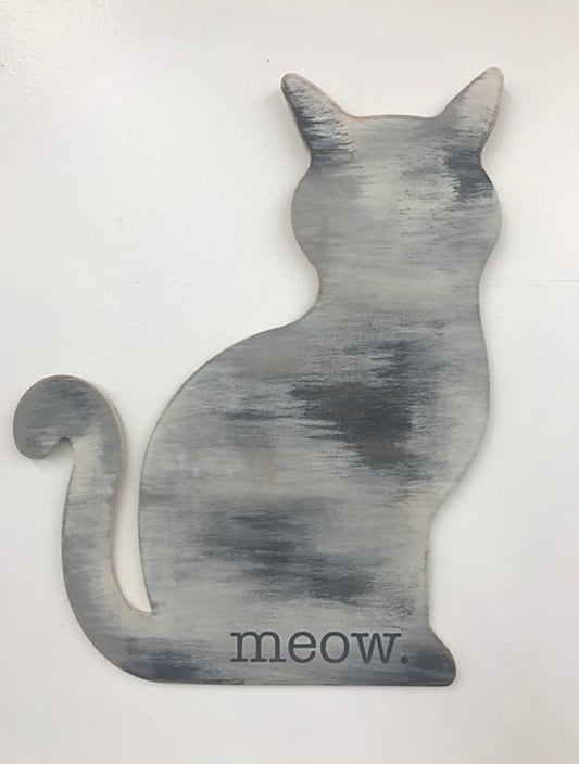 Kitty-Cat Wooden Cutout
