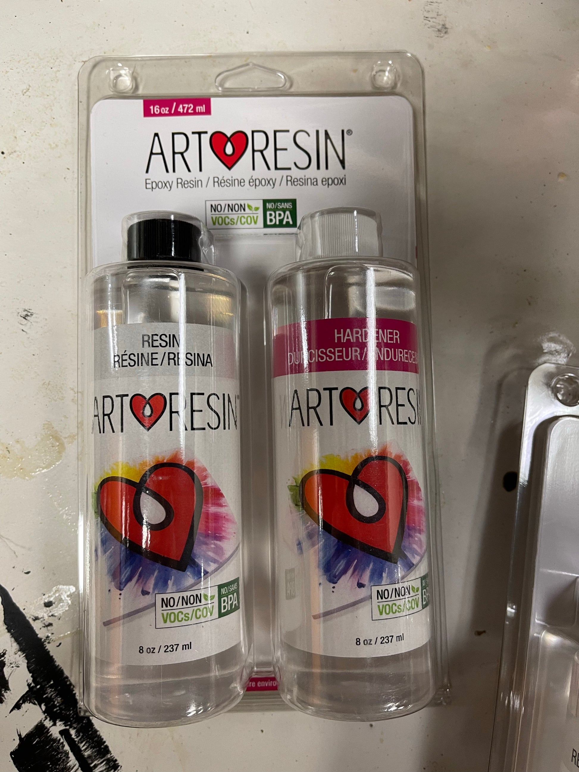MAS Annie's Art Studio Crafting Epoxy Resin Kit (24oz) | 2-Part Clear Resin  and Hardener | Casting Resin and Top Coat | for Art Resin Epoxy Projects