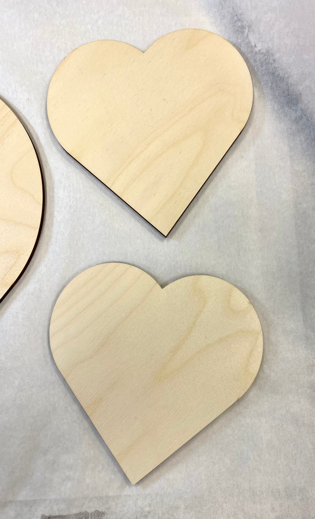 Wooden hearts