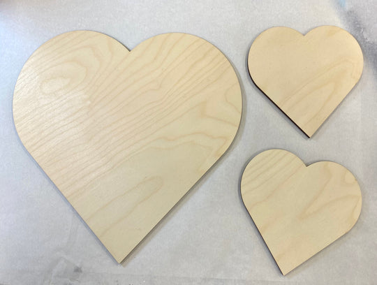 Wooden hearts