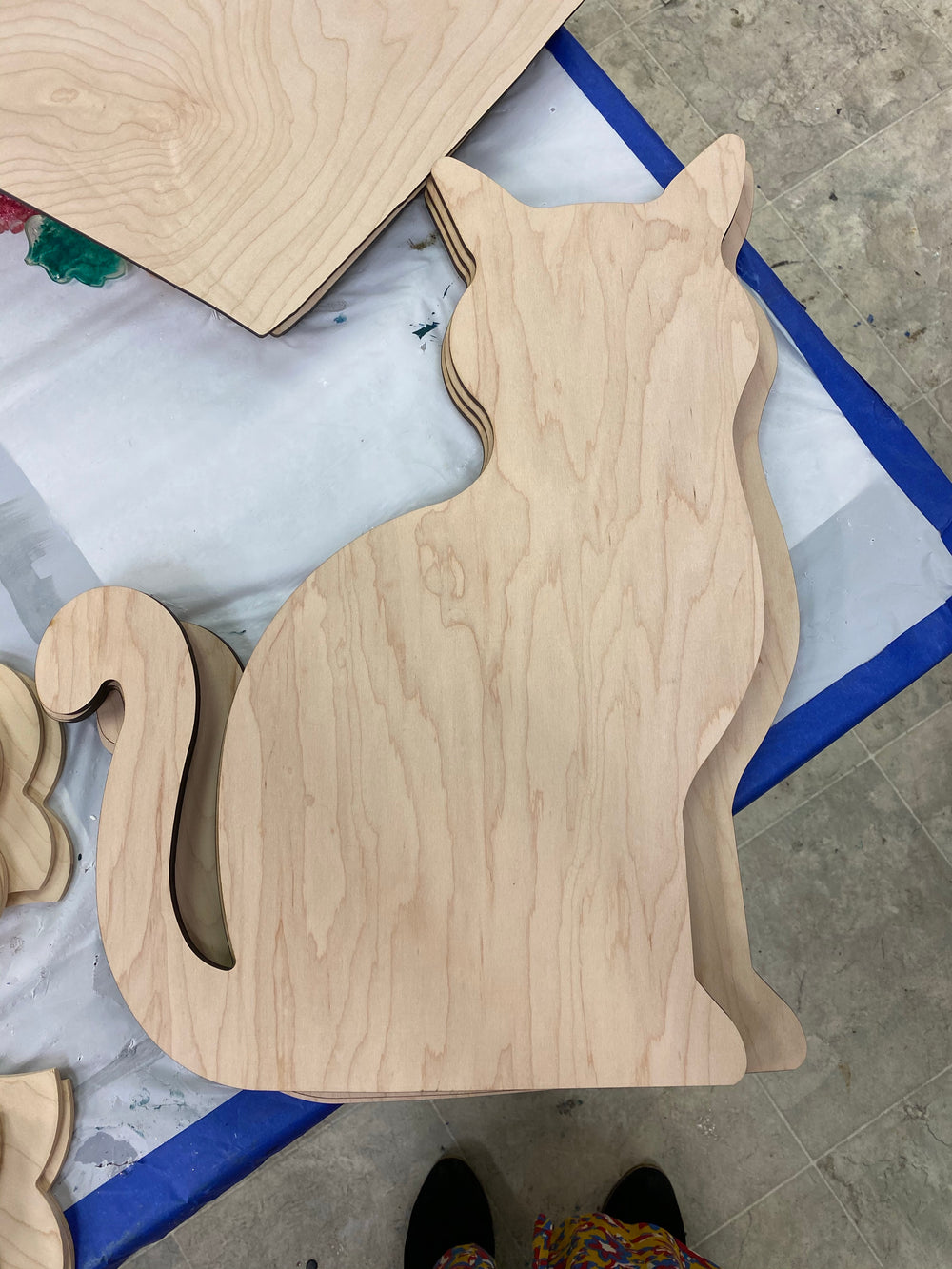 Kitty-Cat Wooden Cutout